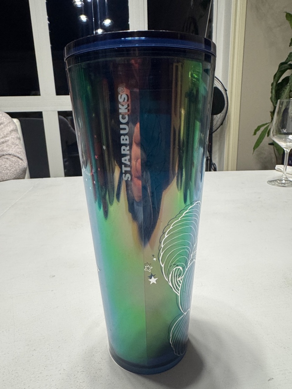Starbucks 2023 Iridescent Teal Siren Scales Mermaid Tumbler Venti 24oz No Straw
